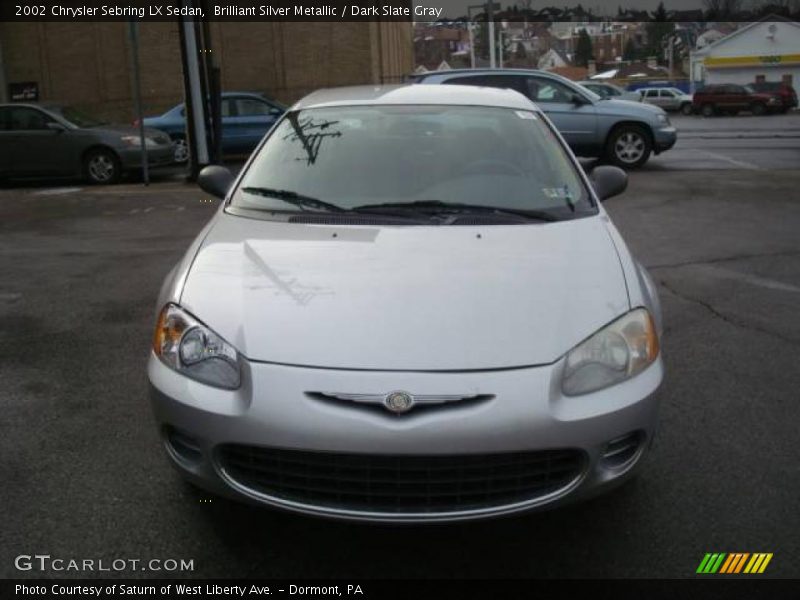 Brilliant Silver Metallic / Dark Slate Gray 2002 Chrysler Sebring LX Sedan