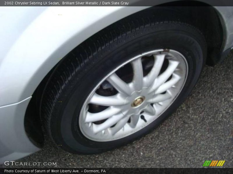 Brilliant Silver Metallic / Dark Slate Gray 2002 Chrysler Sebring LX Sedan