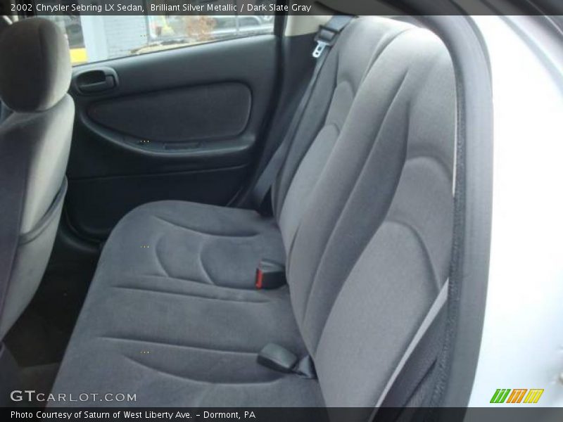 Brilliant Silver Metallic / Dark Slate Gray 2002 Chrysler Sebring LX Sedan