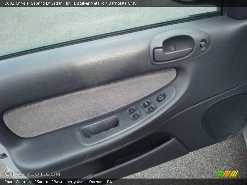 Brilliant Silver Metallic / Dark Slate Gray 2002 Chrysler Sebring LX Sedan