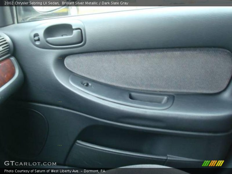 Brilliant Silver Metallic / Dark Slate Gray 2002 Chrysler Sebring LX Sedan