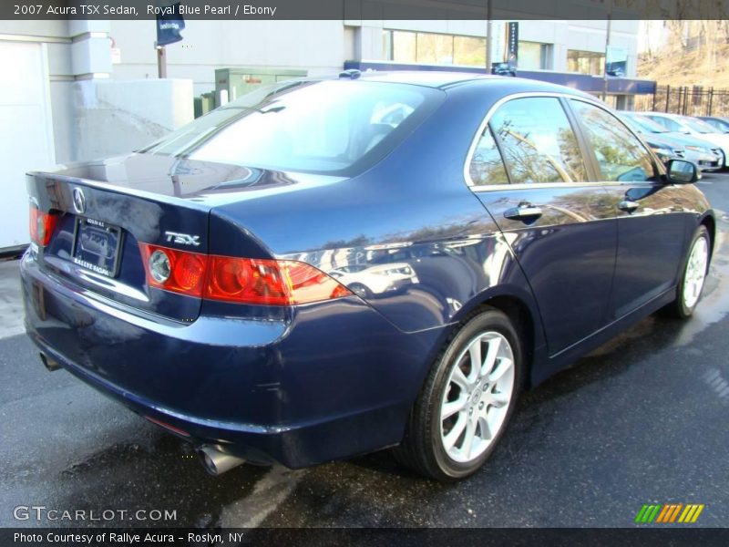Royal Blue Pearl / Ebony 2007 Acura TSX Sedan