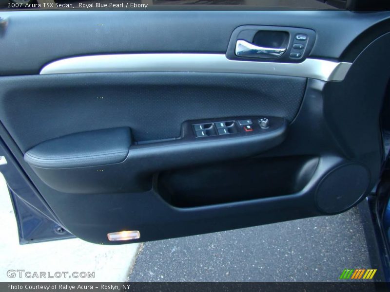 Royal Blue Pearl / Ebony 2007 Acura TSX Sedan