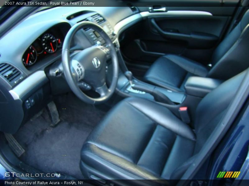 Royal Blue Pearl / Ebony 2007 Acura TSX Sedan