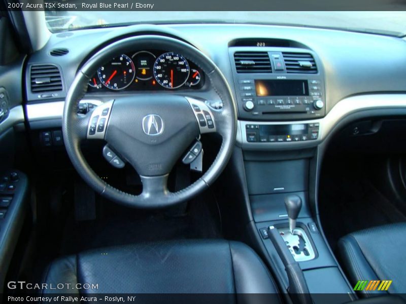 Royal Blue Pearl / Ebony 2007 Acura TSX Sedan