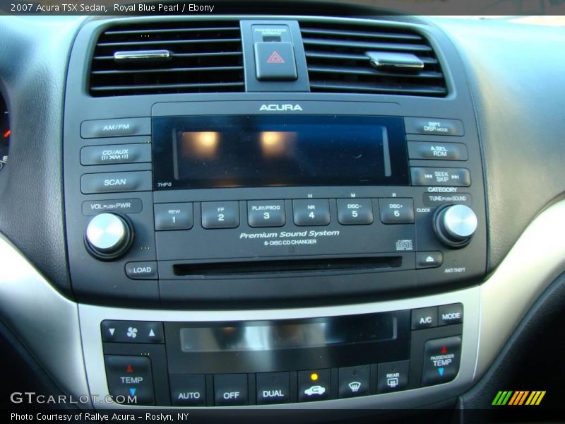 Royal Blue Pearl / Ebony 2007 Acura TSX Sedan