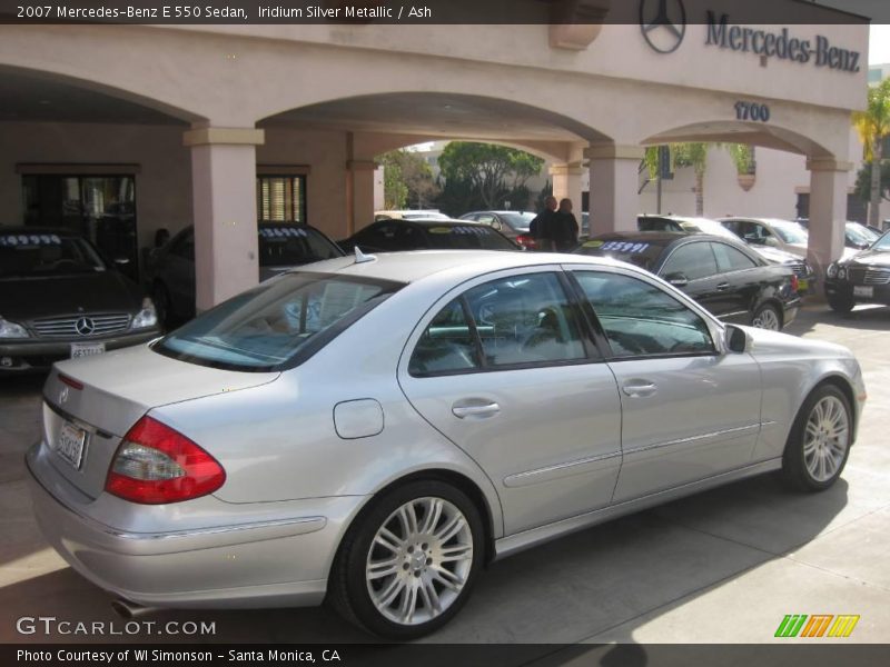 Iridium Silver Metallic / Ash 2007 Mercedes-Benz E 550 Sedan