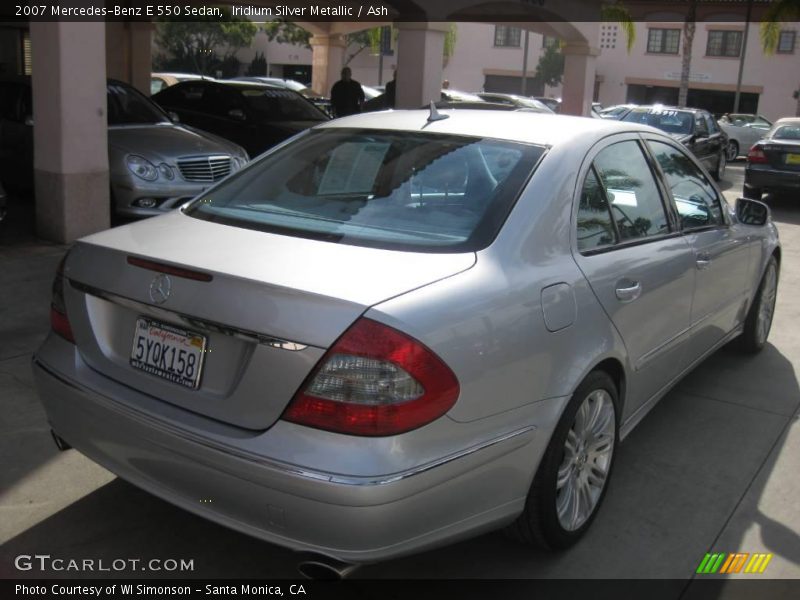 Iridium Silver Metallic / Ash 2007 Mercedes-Benz E 550 Sedan