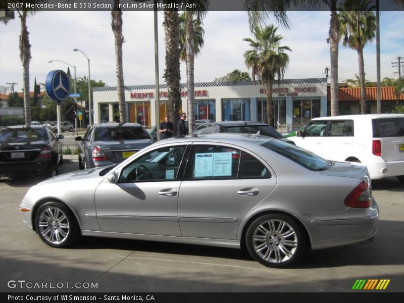 Iridium Silver Metallic / Ash 2007 Mercedes-Benz E 550 Sedan