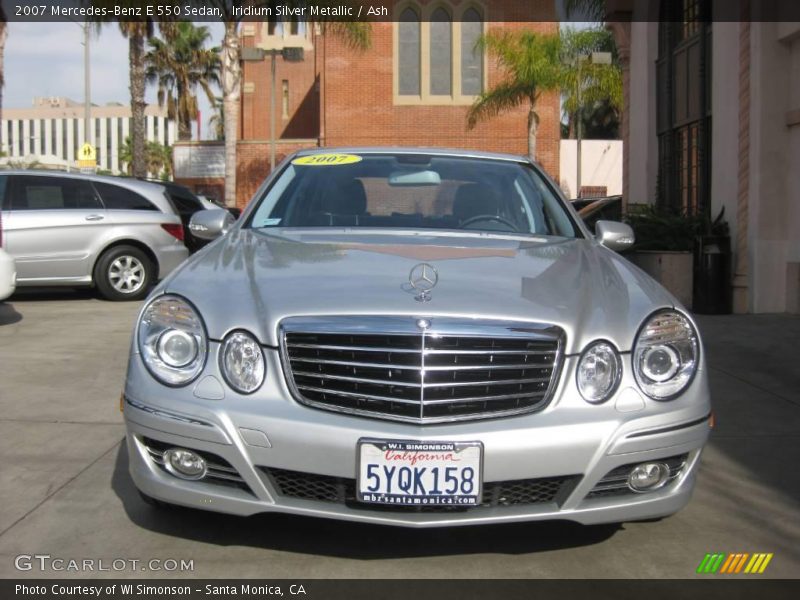 Iridium Silver Metallic / Ash 2007 Mercedes-Benz E 550 Sedan