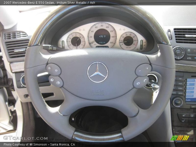 Iridium Silver Metallic / Ash 2007 Mercedes-Benz E 550 Sedan