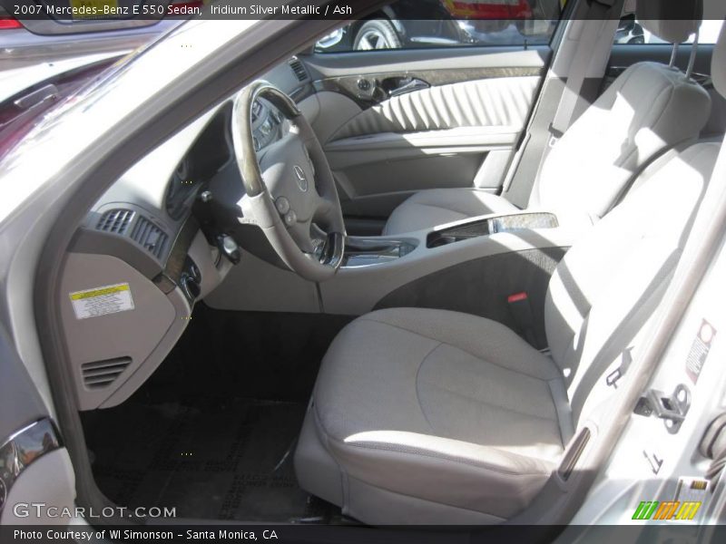 Iridium Silver Metallic / Ash 2007 Mercedes-Benz E 550 Sedan