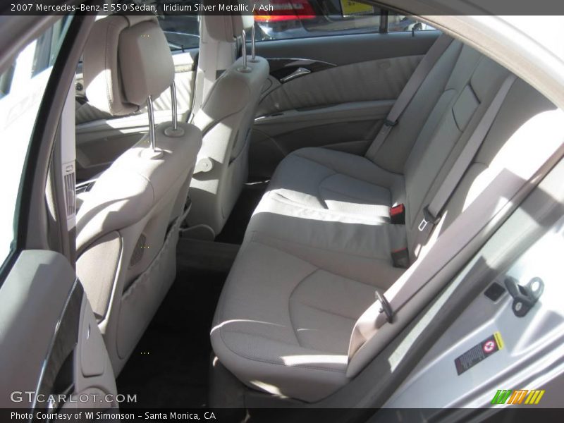 Iridium Silver Metallic / Ash 2007 Mercedes-Benz E 550 Sedan