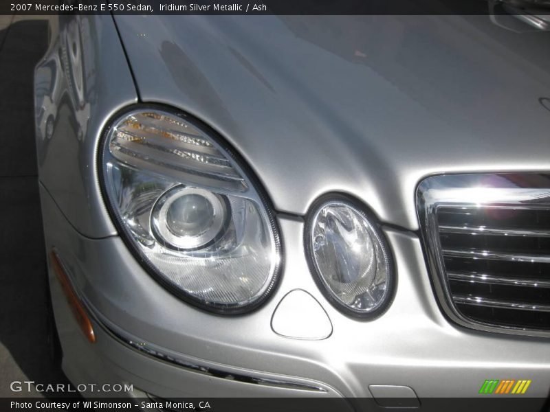 Iridium Silver Metallic / Ash 2007 Mercedes-Benz E 550 Sedan