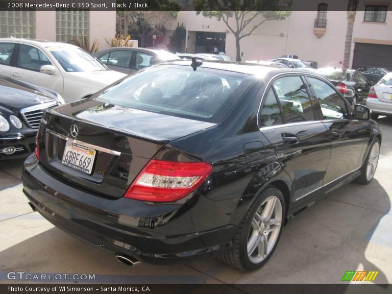Black / Black 2008 Mercedes-Benz C 350 Sport