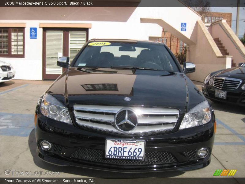 Black / Black 2008 Mercedes-Benz C 350 Sport
