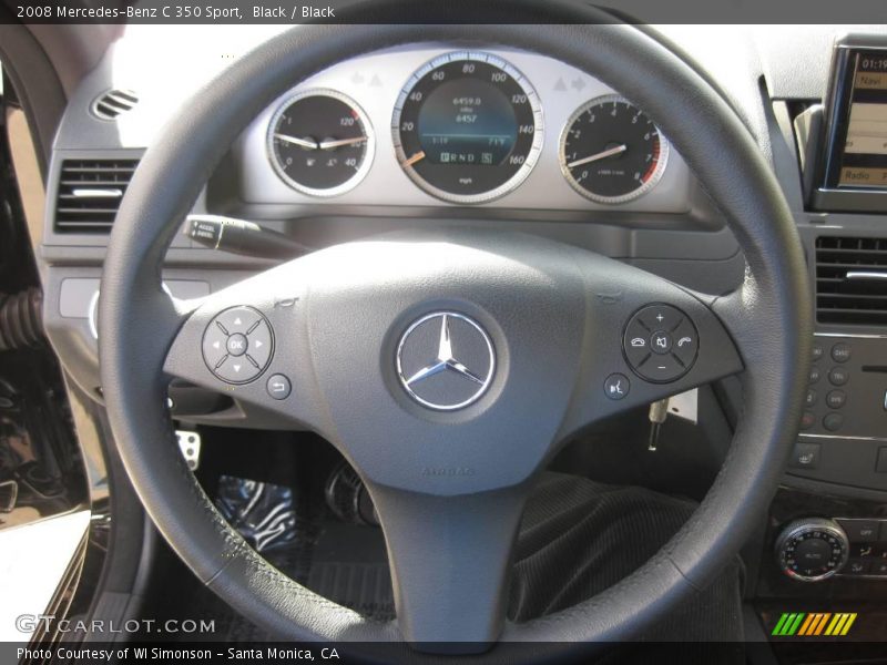 Black / Black 2008 Mercedes-Benz C 350 Sport