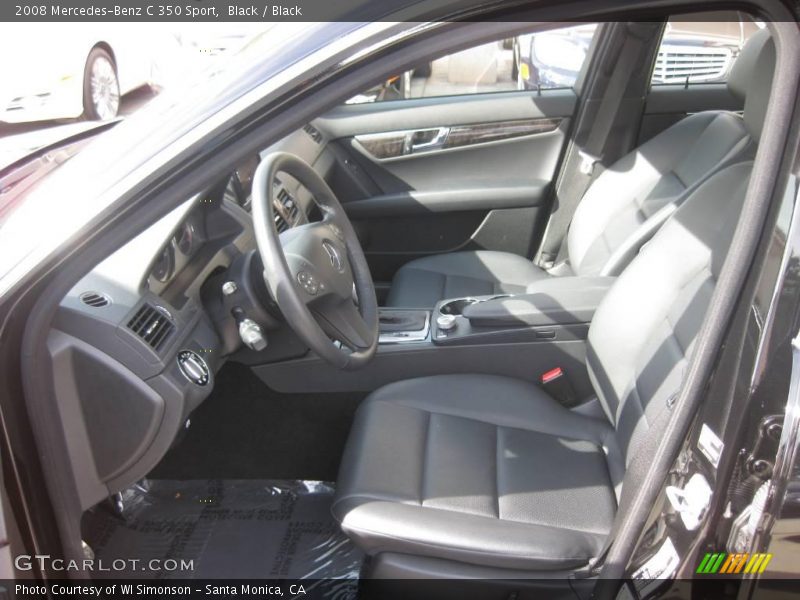 Black / Black 2008 Mercedes-Benz C 350 Sport