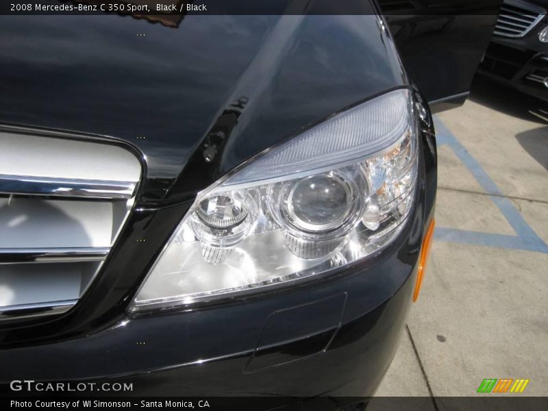 Black / Black 2008 Mercedes-Benz C 350 Sport