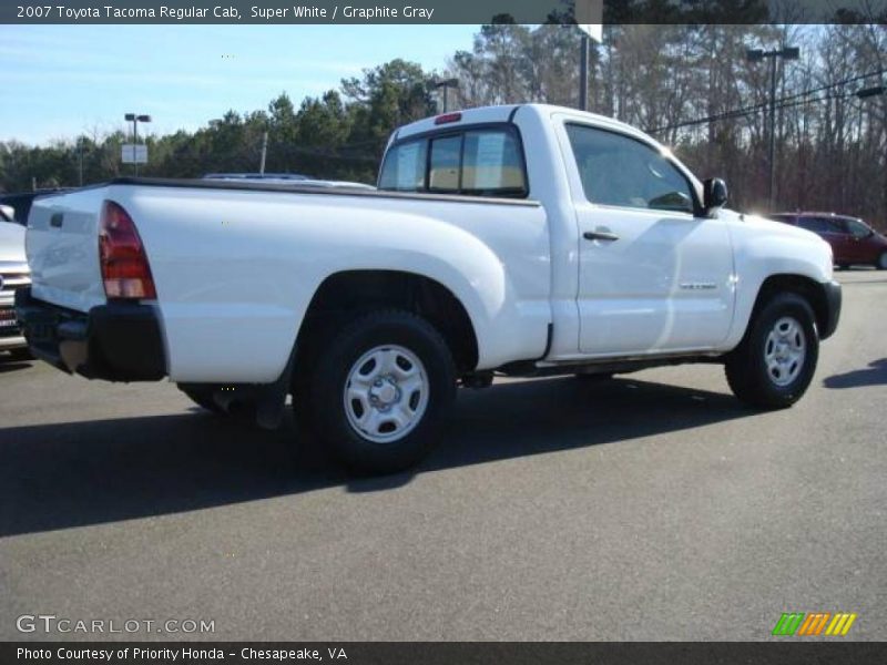 Super White / Graphite Gray 2007 Toyota Tacoma Regular Cab