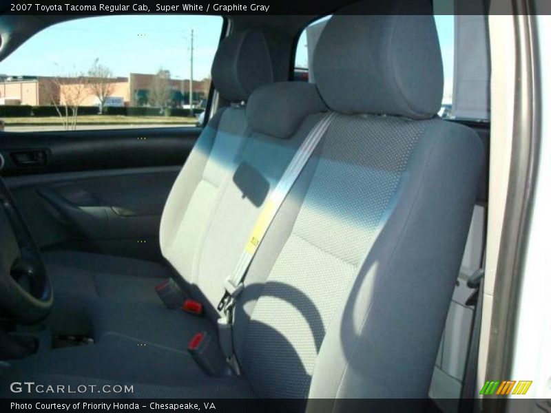 Super White / Graphite Gray 2007 Toyota Tacoma Regular Cab
