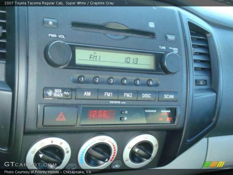 Super White / Graphite Gray 2007 Toyota Tacoma Regular Cab