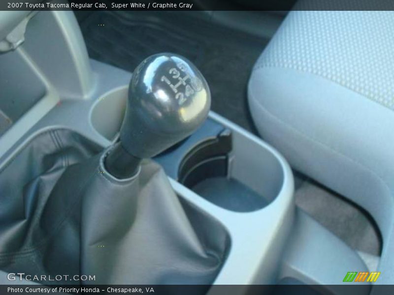 Super White / Graphite Gray 2007 Toyota Tacoma Regular Cab