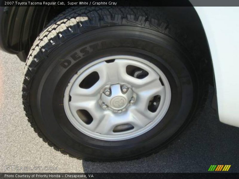 Super White / Graphite Gray 2007 Toyota Tacoma Regular Cab