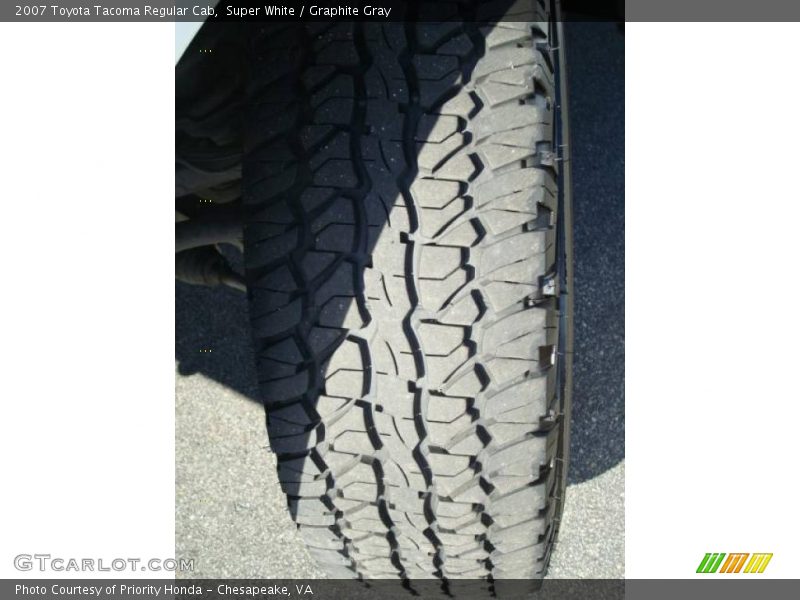 Super White / Graphite Gray 2007 Toyota Tacoma Regular Cab