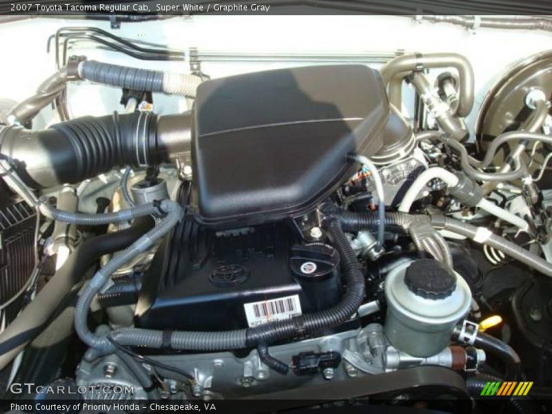 Super White / Graphite Gray 2007 Toyota Tacoma Regular Cab