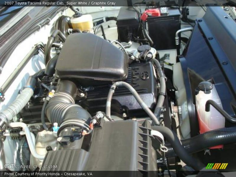 Super White / Graphite Gray 2007 Toyota Tacoma Regular Cab