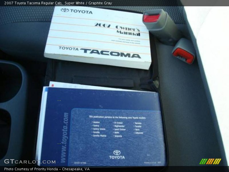 Super White / Graphite Gray 2007 Toyota Tacoma Regular Cab