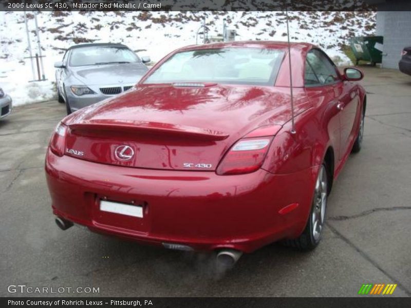 Matador Red Metallic / Camel 2006 Lexus SC 430
