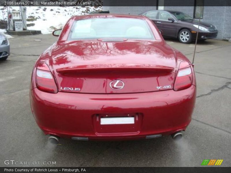 Matador Red Metallic / Camel 2006 Lexus SC 430