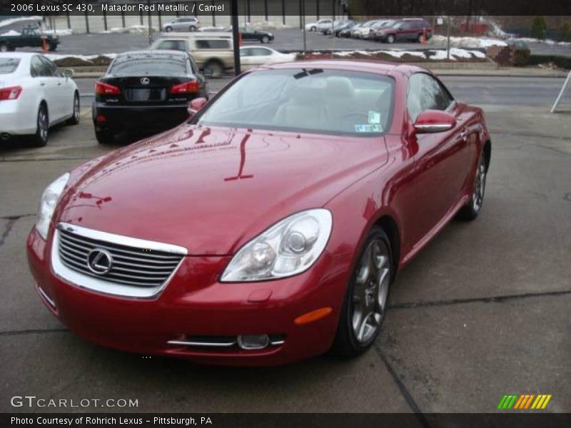 Matador Red Metallic / Camel 2006 Lexus SC 430