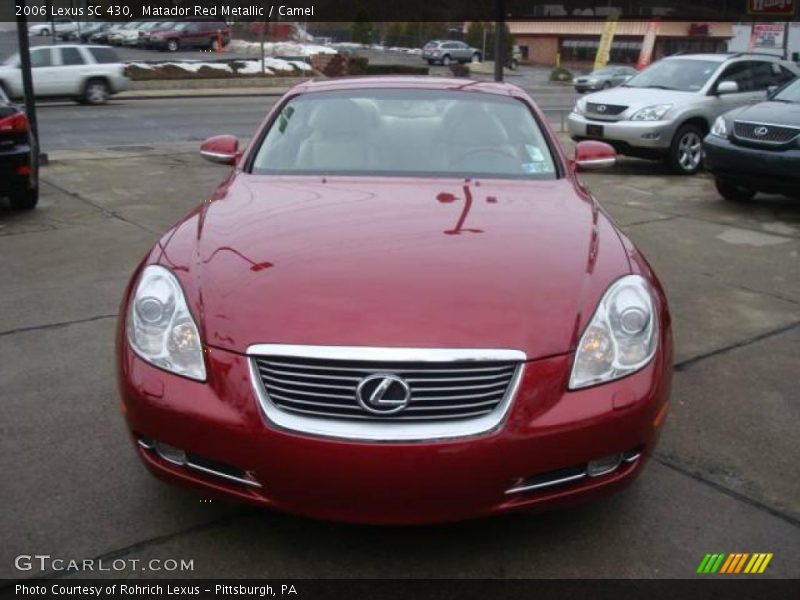 Matador Red Metallic / Camel 2006 Lexus SC 430