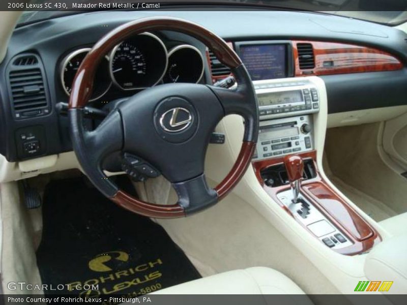 Matador Red Metallic / Camel 2006 Lexus SC 430
