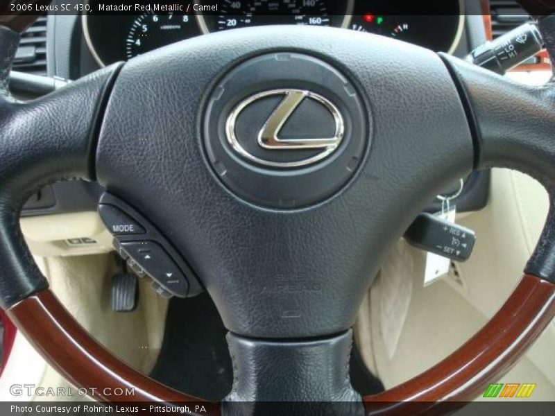 Matador Red Metallic / Camel 2006 Lexus SC 430