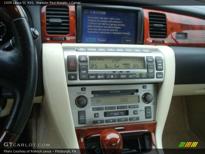 Matador Red Metallic / Camel 2006 Lexus SC 430