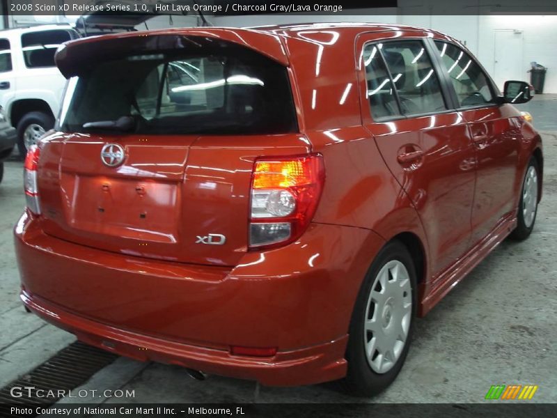 Hot Lava Orange / Charcoal Gray/Lava Orange 2008 Scion xD Release Series 1.0