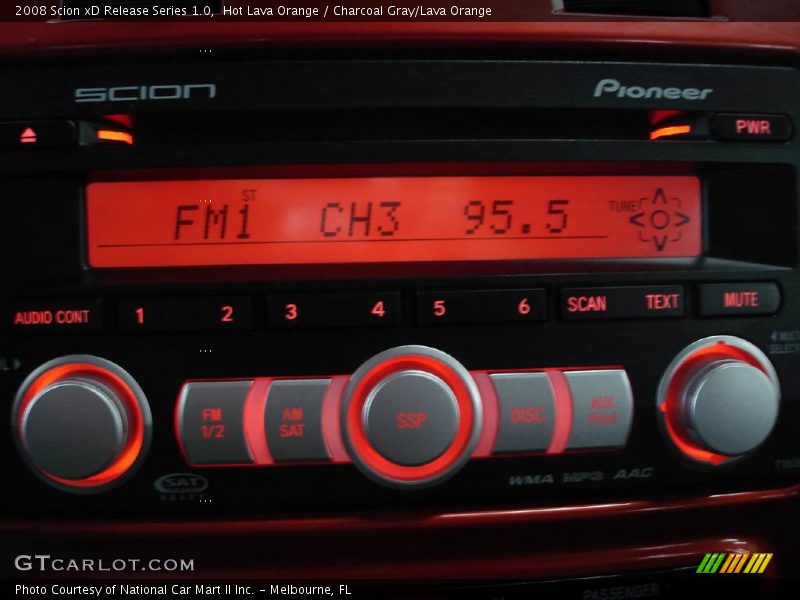 Hot Lava Orange / Charcoal Gray/Lava Orange 2008 Scion xD Release Series 1.0