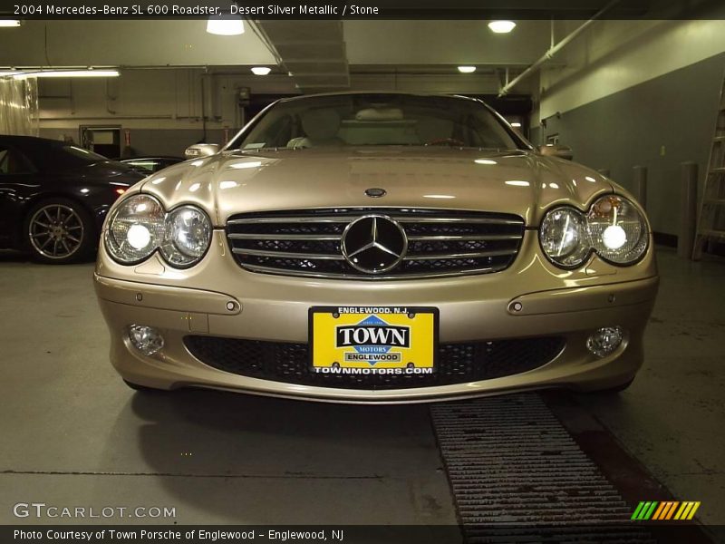 Desert Silver Metallic / Stone 2004 Mercedes-Benz SL 600 Roadster