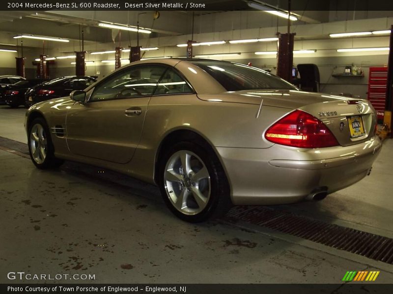 Desert Silver Metallic / Stone 2004 Mercedes-Benz SL 600 Roadster