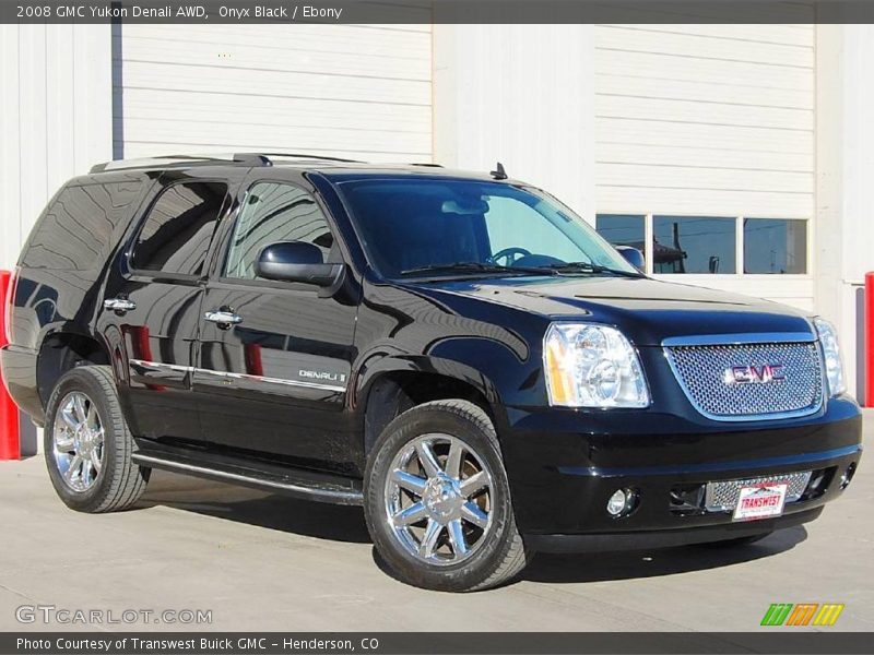 Onyx Black / Ebony 2008 GMC Yukon Denali AWD
