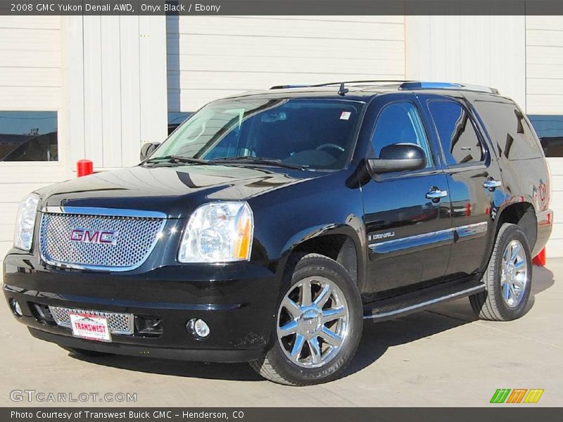 Onyx Black / Ebony 2008 GMC Yukon Denali AWD