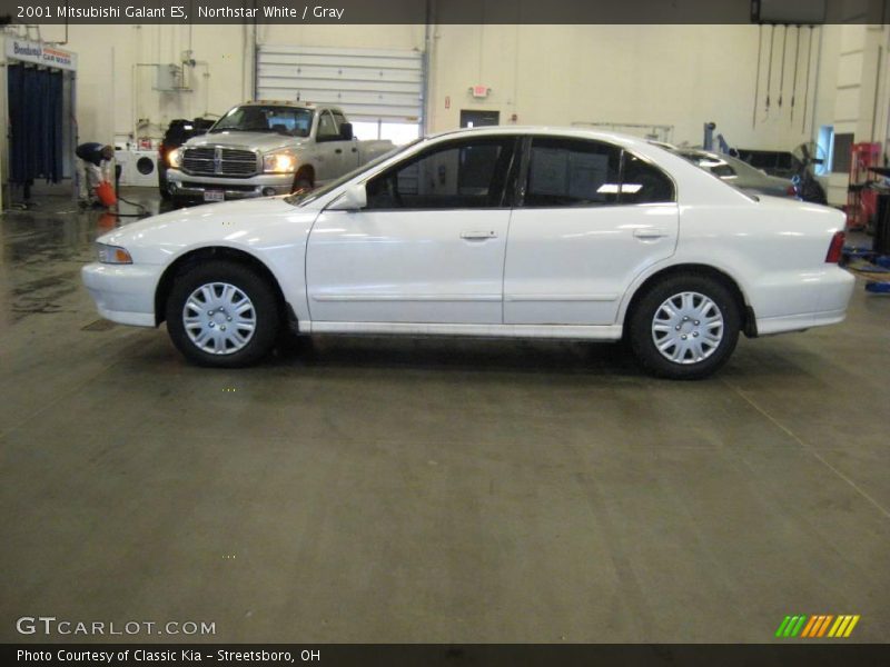 Northstar White / Gray 2001 Mitsubishi Galant ES