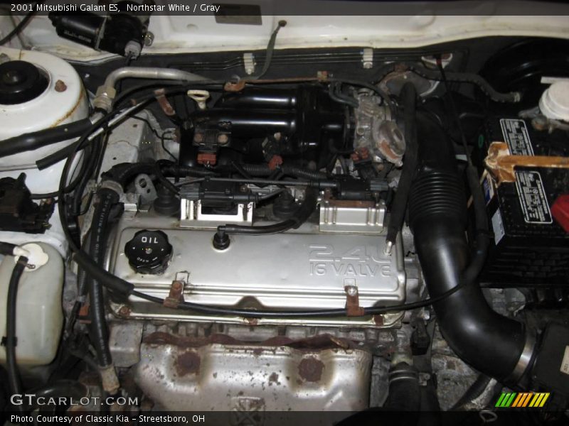 Northstar White / Gray 2001 Mitsubishi Galant ES