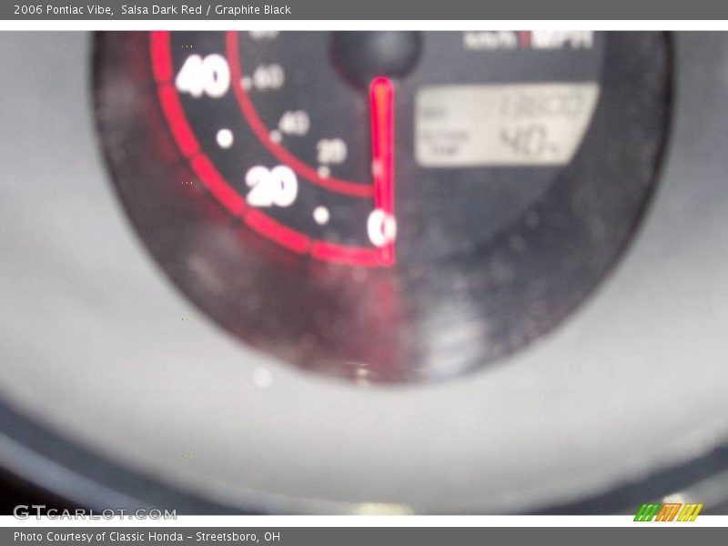 Salsa Dark Red / Graphite Black 2006 Pontiac Vibe