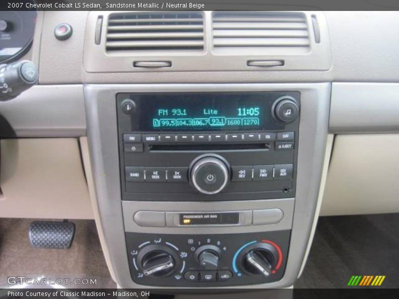 Sandstone Metallic / Neutral Beige 2007 Chevrolet Cobalt LS Sedan