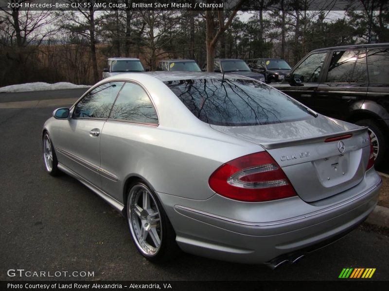 Brilliant Silver Metallic / Charcoal 2004 Mercedes-Benz CLK 55 AMG Coupe